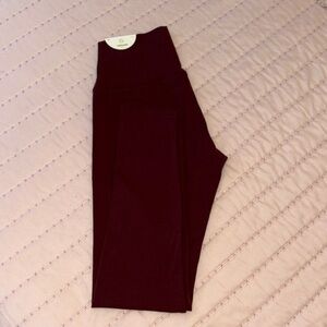 Aerie Offline OG Leggings Maroon Size M